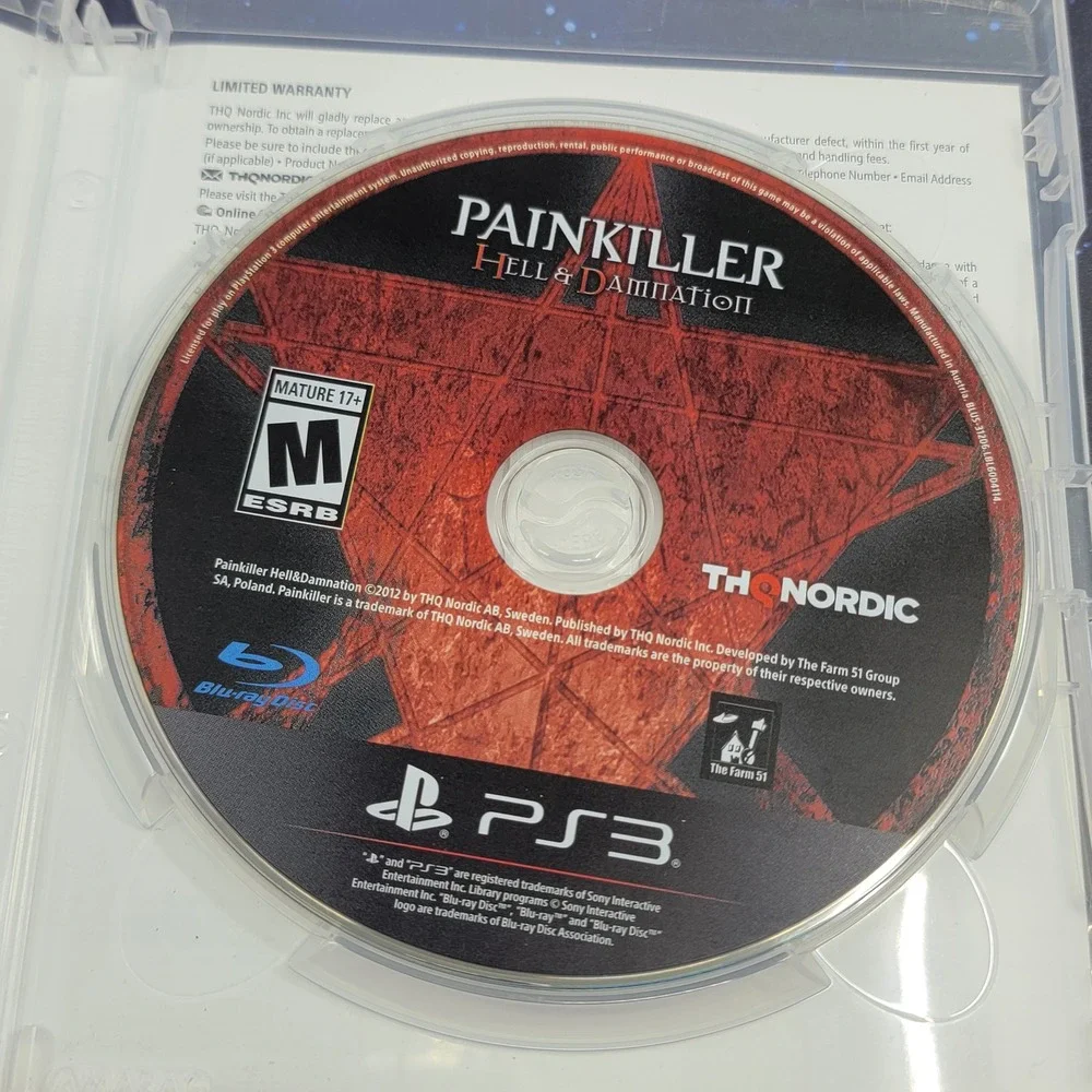 Painkiller Hell & Damnation Uncut Sony PlayStation 3 PS3 THQ Nordic Video Game A